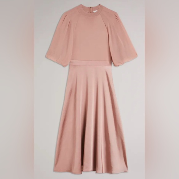 NWT Ted Baker Brontei Dress Puff Sleeve - Picture 7 of 7